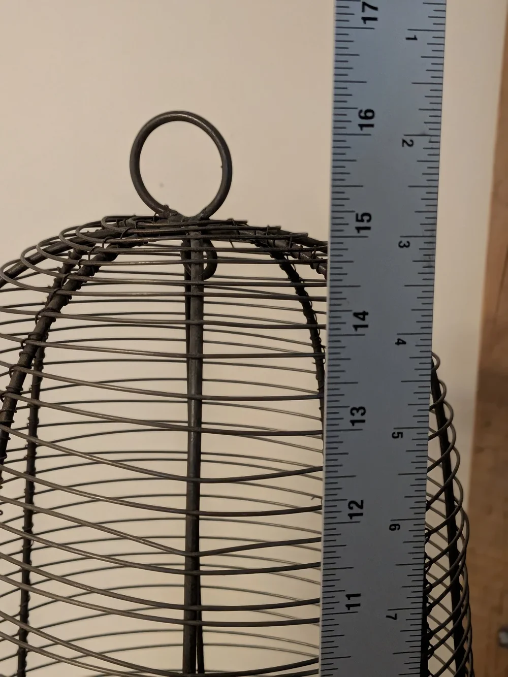 Wire Cloche Stand Haitian Woven Metal Dome Set